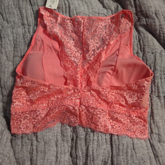 NWT Soma Large pink peach lace bralette - Picture 2 of 5